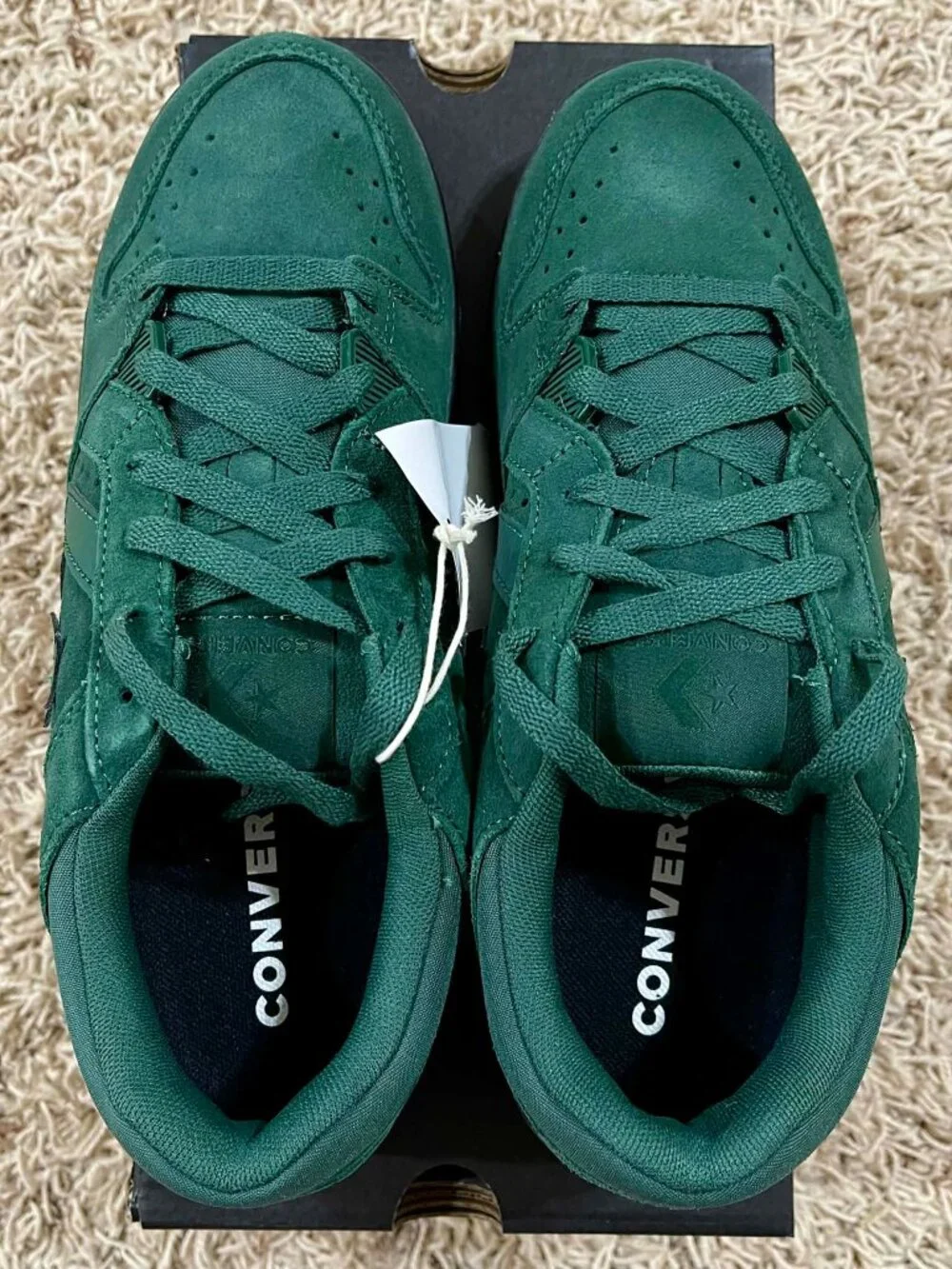Converse Men's CL98 Suede Low Top Sneakers Shoes Green, Size 9 (New)